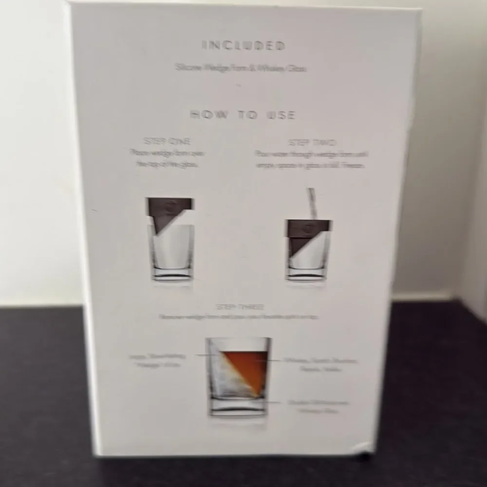 Corkcicle Whiskey Wedge & Glass - 9 oz - New